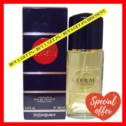 Opium By Yves Saint Laurent For Men - 3.3 Oz Edt Spray
