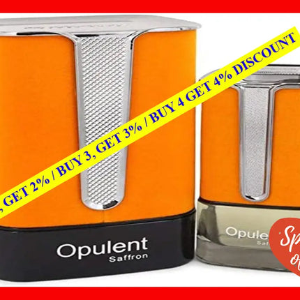 Opulent Saffron By Al Haramain For Men - 3.33 Oz Edp Spray