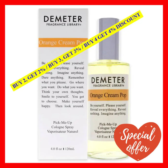 Orange Cream Pop By Demeter For Women - 4 Oz Cologne Spray