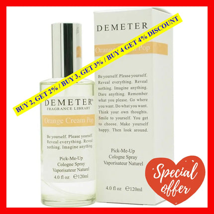 Orange Cream Pop By Demeter For Women - 4 Oz Cologne Spray