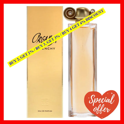 Organza By Givenchy For Women. Eau De Parfum Spray 3.3 Ounces Packaging May Vary