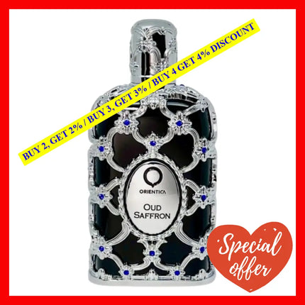 Orientica Oud Saffron Eau De Parfum Spray 2.7Oz / 80 Ml