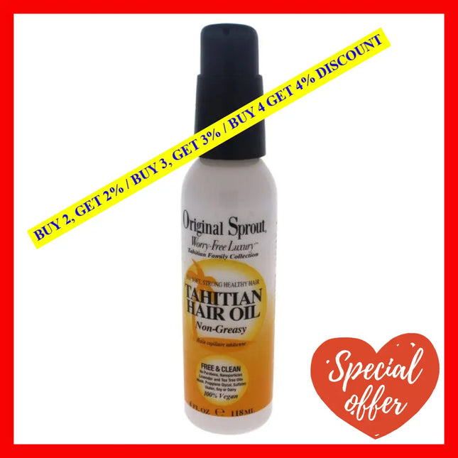 Original Sprout 4 Oz Tahitian Hair Oil