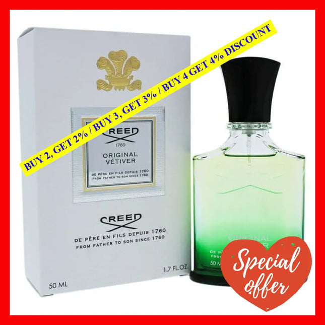 Original Vetiver By Creed For Men - 1.7 Oz Edp Spray