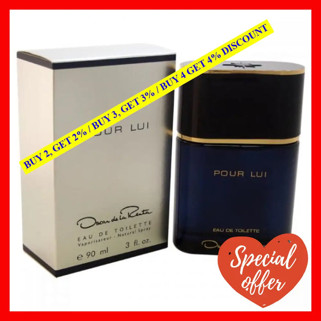 Oscar De La Renta Pour Lui Men 3 Oz Edt Spray For