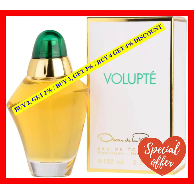 Oscar De La Renta Volupte Eau Toilette For Women 3.3 Oz / 100 Ml