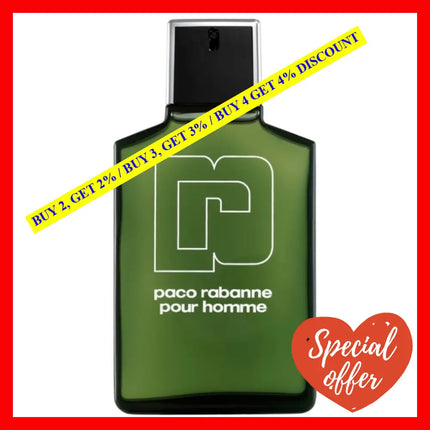 Paco Rabanne Cologne Eau De Toilette Spray (Tester) 3.4 Oz For Men