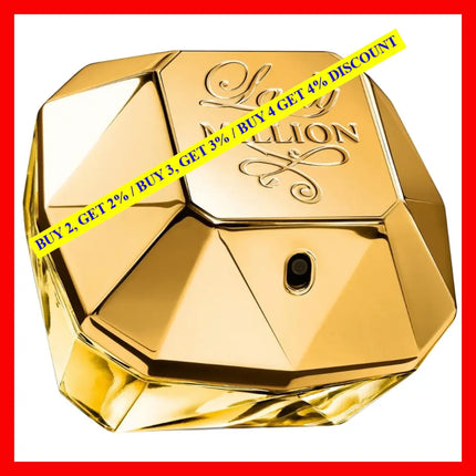 Paco Rabanne Lady Million Perfume Eau De Parfum Spray 1.7 Oz 50 Ml For Women