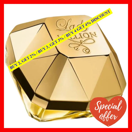 Paco Rabanne Lady Million Tester Eau De Parfum 2.7 Oz 80 Ml Spray (Tester)