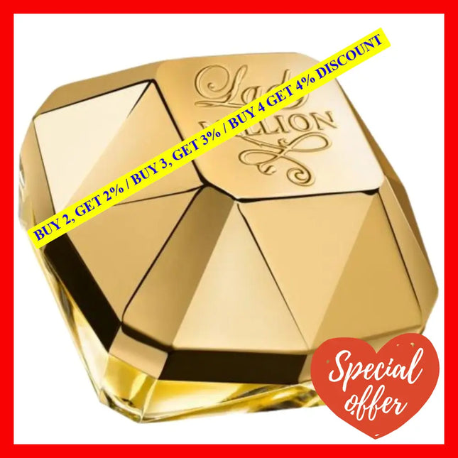 Paco Rabanne Lady Million Tester Eau De Parfum 2.7 Oz 80 Ml Spray (Tester)
