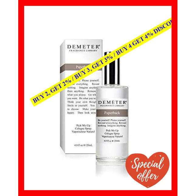 Paperback By Demeter For Unisex - 4 Oz Cologne Spray