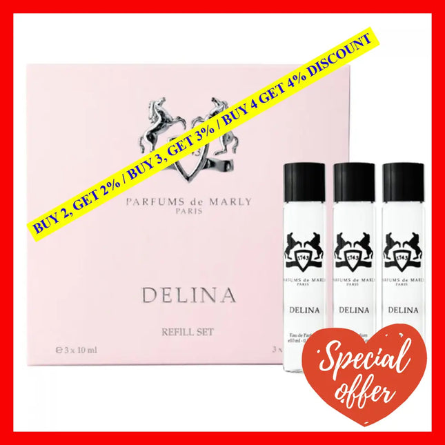Parfums De Marly Delina Perfume Refill Set For Women 3 X 10Ml Eau Parfum Vials