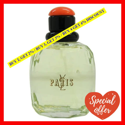 Paris By Yves Saint Laurent For Women - 4.2 Oz Edt Spray (Tester)