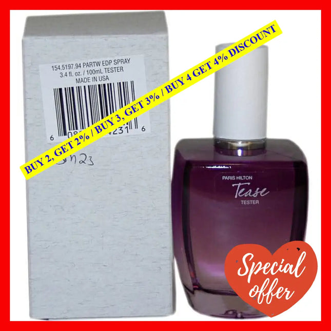 Paris Hilton Tease By For Women - 3.4 Oz Edp Spray (Tester)