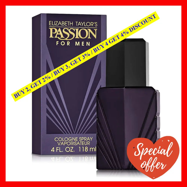 Passion By Elizabeth Taylor For Men - 4 Oz Edc Spray