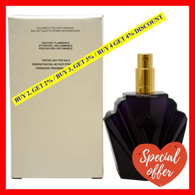 Passion By Elizabeth Taylor For Women - 2.5 Oz Edt Spray (Tester)