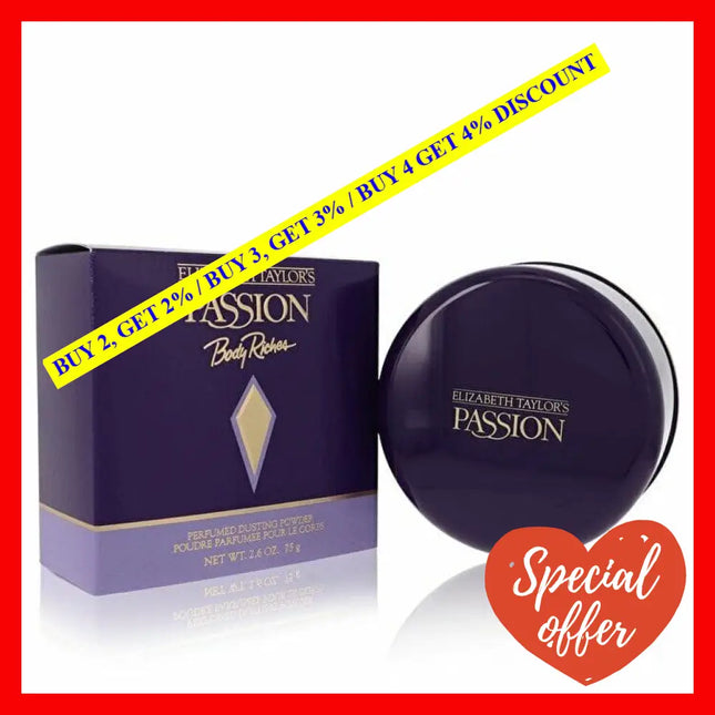 Passion By Elizabeth Taylor For Women - 2.6 Oz Perfumed Dusting Powder