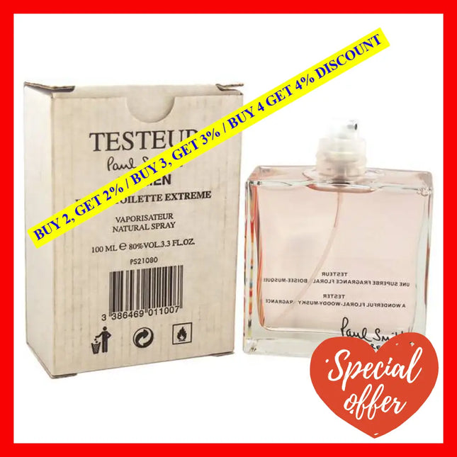 Paul Smith Extreme By For Women - 3.4 Oz Edt Spray (Tester)