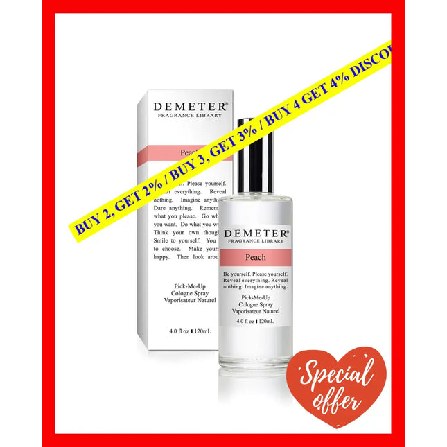 Peach By Demeter For Women - 4 Oz Cologne Spray