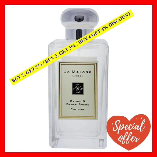 Peony And Blush Suede By Jo Malone For Women - 3.4 Oz Cologne Spray