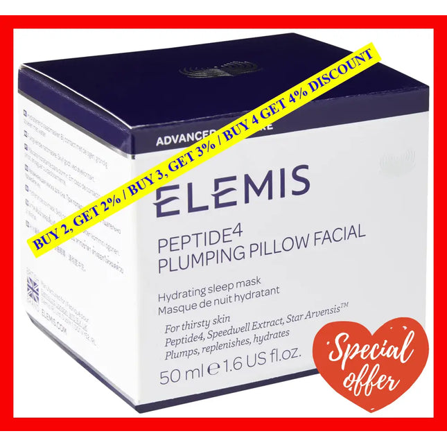 Peptide4 Plumping Pillow Facial By Elemis For Unisex - 1.6 Oz Mask