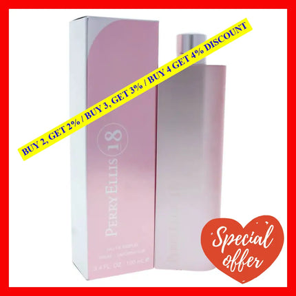 Perry Ellis 18 By For Women - 3.4 Oz Edp Spray