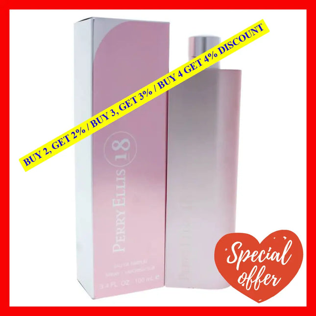 Perry Ellis 18 By For Women - 3.4 Oz Edp Spray