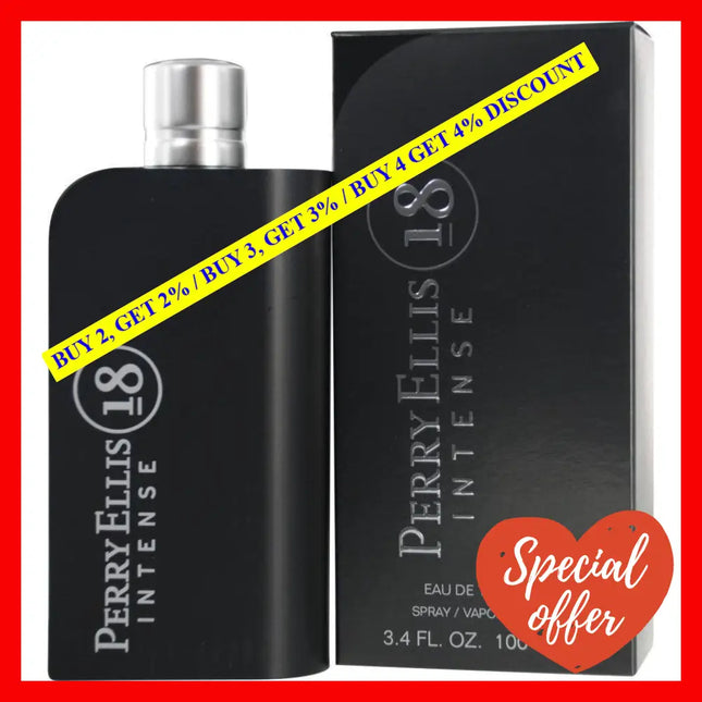 Perry Ellis 18 Intense By For Men - 3.4 Oz Edt Spray
