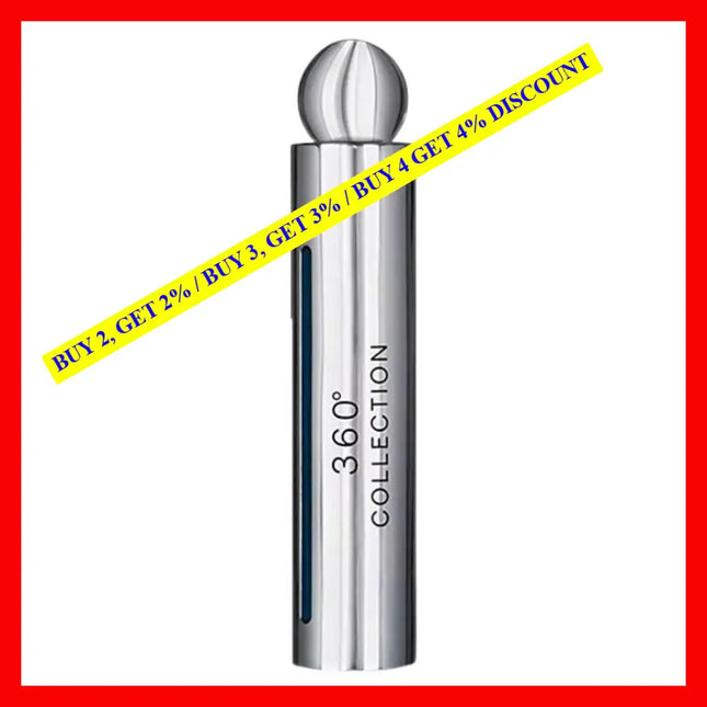 Perry Ellis 360 Collection Cologne Eau De Toilette Spray 3.4 Oz For Men