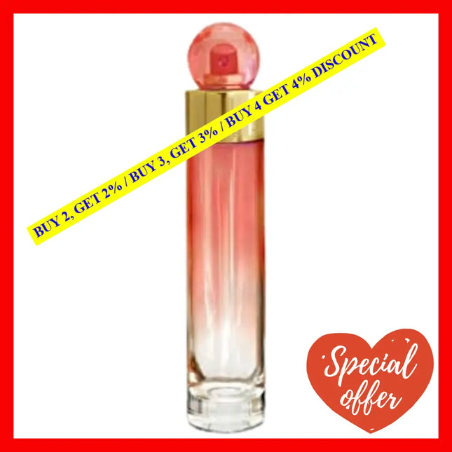Perry Ellis 360 Coral For Women Eau De Parfum 3.4 Oz 100 Ml Spray