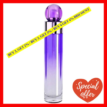 Perry Ellis 360 Purple For Women Eau De Parfum Ml Spray 3.4 Oz / 100
