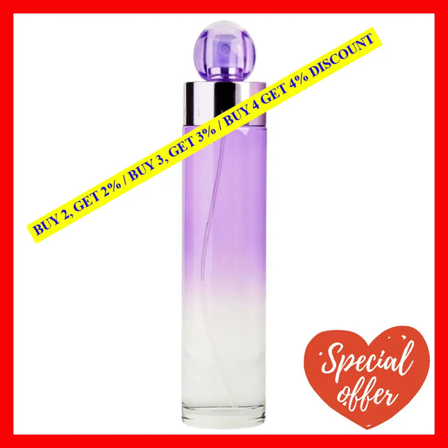 Perry Ellis 360 Purple Perfume Eau De Parfum Spray (Tester) 3.4 Oz For Women / 100 Ml