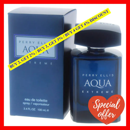 Perry Ellis Aqua Extreme By For Men - 3.4 Oz Edt Spray
