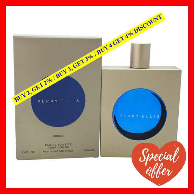 Perry Ellis Cobalt By For Men - 3.4 Oz Edt Spray
