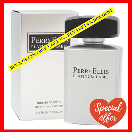 Perry Ellis Platinum Label By For Men - 3.4 Oz Edt Spray