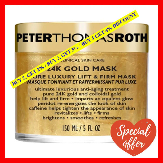 Peter Thomas Roth 24K Gold Mask Pure Luxury Lift And Firm For Women 5.0 Oz / 150 Ml