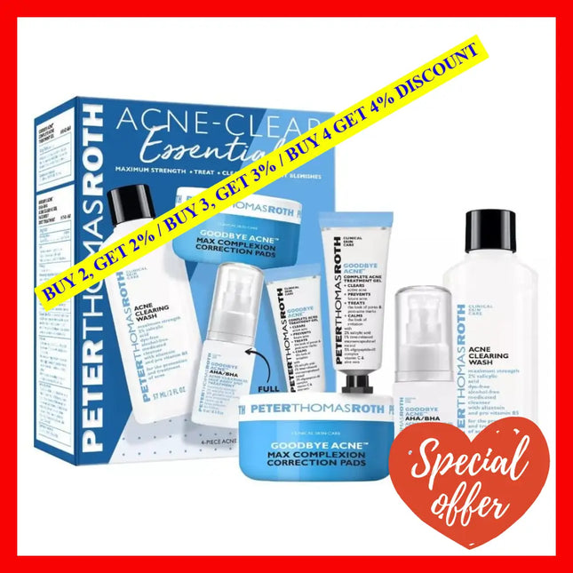Peter Thomas Roth Acne Clear Essentials Kit 4 Pieces For Women