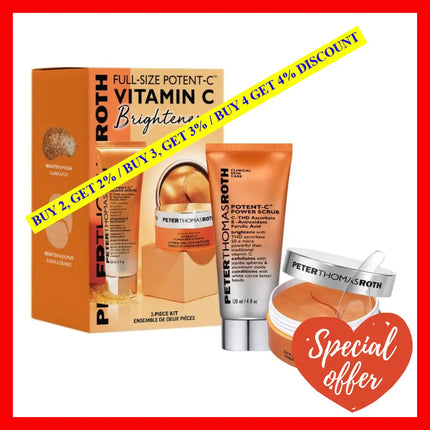 Peter Thomas Roth Full-Size Potent-C 2 Pieces Vitamin C Brighteners Kitfor Women
