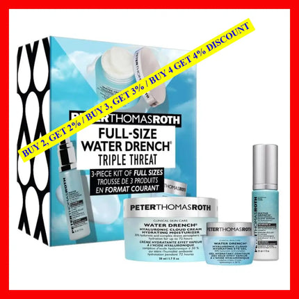 Peter Thomas Roth Full Size Water Drench 3 Pieces Moisturizer Kit For Women