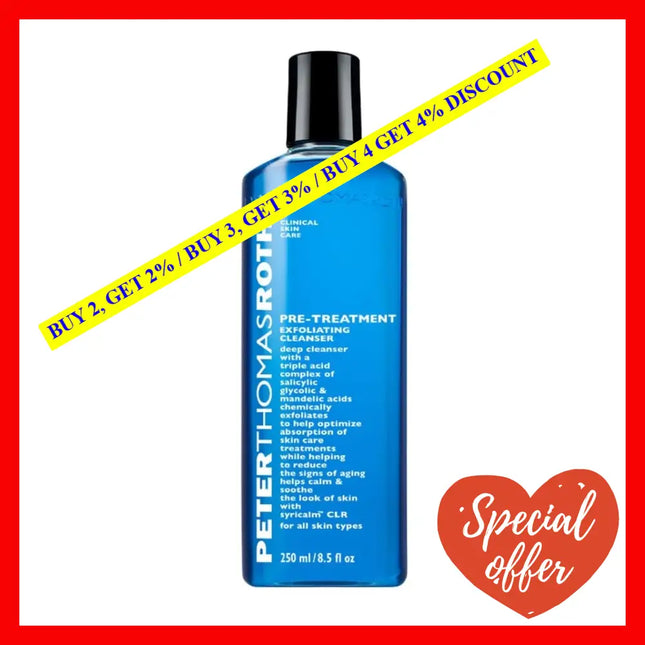 Peter Thomas Roth Pre-Treatment Exfoliating Cleanser For Women 8.5 Oz / 250 Ml