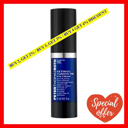 Peter Thomas Roth Retinol Fusion Pm Eye Cream For Women 0.50 Oz / 15 Ml