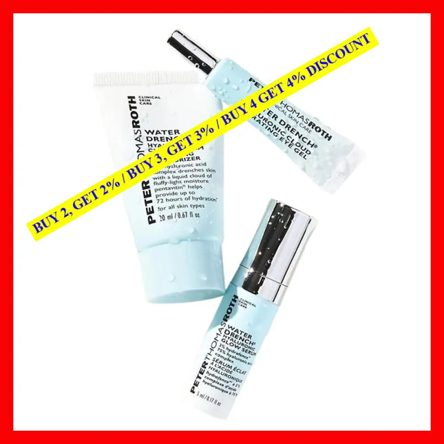 Peter Thomas Roth Water Drench Hydration Heroes 3 Piece Kit Pieces For Women