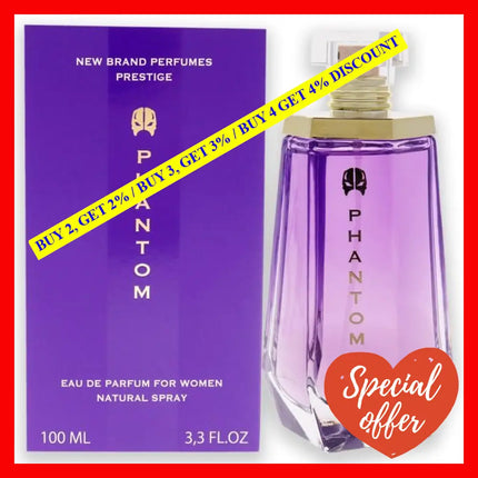 Phantom By New Brand For Women - 3.3 Oz Edp Spray