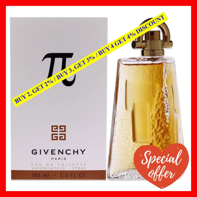 Pi By Givenchy For Men - 3.3 Oz Edt Spray