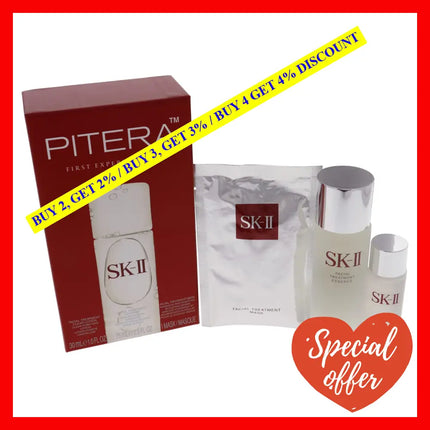 Pitera First Experience Kit By Sk-Ii For Unisex - 3 Pc 2.5Oz Facial Treatment Essence 1Oz Clear