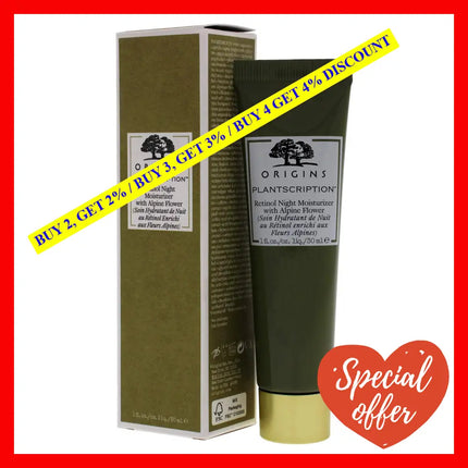 Plantscription Retinol Night Moisturizer With Alpine Flower By Origins For Unisex - 1 Oz