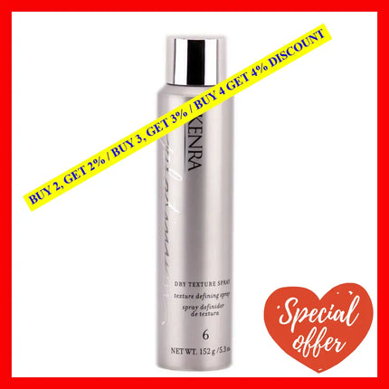 Platinum Dry Texture Spray - 6 By Kenra For Unisex 5.3 Oz Hairspray