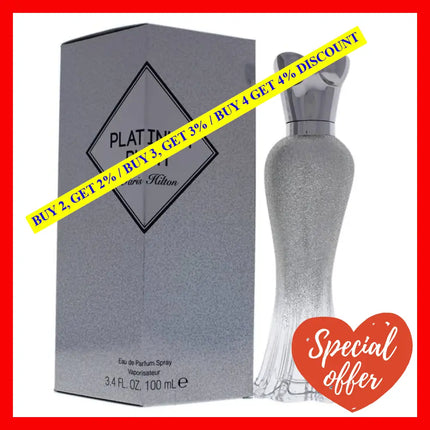 Platinum Rush By Paris Hilton For Women - 3.4 Oz Edp Spray