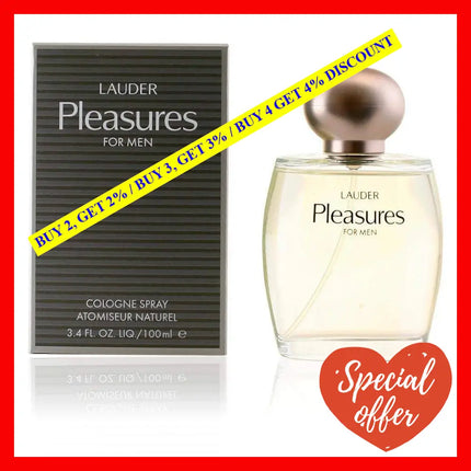 Pleasures By Estee Lauder For Men - 3.4 Oz Cologne Spray