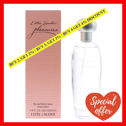 Pleasures By Estee Lauder For Women - 3.4 Oz Edp Spray